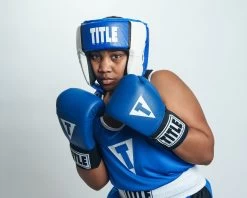 TITLE Boxing Aerovent Elite USA Boxing Competition Headgear – Open Face -Boxing Shop ACHEX1BL 1
