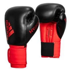 Adidas Hybrid 100 Boxing Gloves -Boxing Shop ADIH100 BK RD 002