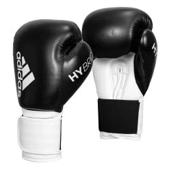 Adidas Hybrid 100 Boxing Gloves -Boxing Shop ADIH100 BK WH 002