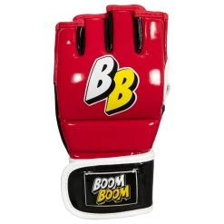 BOOM BOOM Boxing Bomber Youth MMA Gloves -Boxing Shop BBMMGY RD BK WH 2