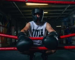 TITLE Black Training Headgear -Boxing Shop BKTHGBK 3