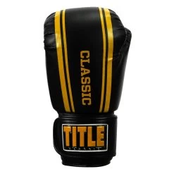 TITLE Classic Speed Boxing Gloves -Boxing Shop CABG12 BK GD 3