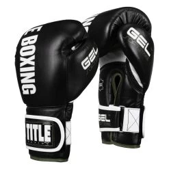 TITLE Boxing Gel Soft Strike Bag Gloves -Boxing Shop CSSGBG1 BK GN 02