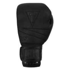 TITLE Black Bolstered Leather Bag Gloves -Boxing Shop DBBG BK 03