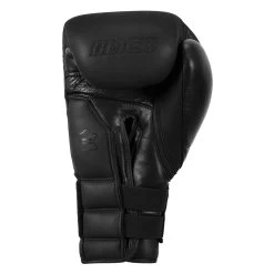 TITLE Black Bolstered Leather Bag Gloves -Boxing Shop DBBG BK 04