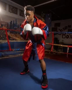 Fighting Full Length Robe 31 Fighting Full Length Robe -Boxing Shop FFLRRDBL 1