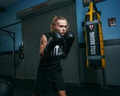 Fighting Leather Training Gloves 28 Fighting Leather Training Gloves -Boxing Shop FLTG2BK 2