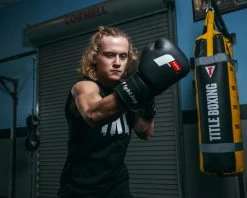 Fighting Leather Training Gloves 29 Fighting Leather Training Gloves -Boxing Shop FLTG2BK 3