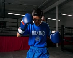 Fighting Force Leather Bag Gloves -Boxing Shop FTGFBGBLWHBK 1