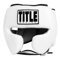 TITLE Boxing Leather Sparring Headgear -Boxing Shop FTHG WH 2