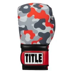 TITLE Boxing Infused Foam Camo Color Pop Bag Gloves -Boxing Shop IFSCPBG GR RD 3