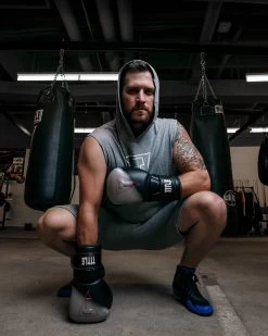 TITLE Boxing Outline Sleeveless Hoodie -Boxing Shop LTA3GR 2