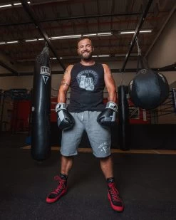 TITLE Boxing Vintage Hanging Gloves Tank -Boxing Shop LTA7BK 1 54fccf40 7561 4e13 bf05 0e02fad83cf8