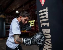 TITLE Boxing Spark Bag Gloves -Boxing Shop OASPBGWHBK 4