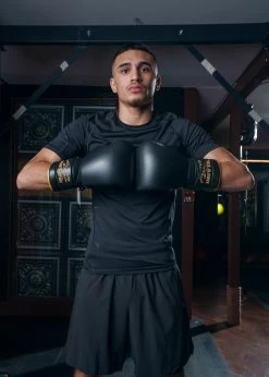 TITLE Boxing Roberto Duran Leather Sparring Gloves 16 TITLE Boxing Roberto Duran Leather Sparring Gloves -Boxing Shop RDSGBK 1