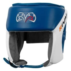 Rival Boxing Amateur Competition Headgear -Boxing Shop RHGC2 BL WH 1