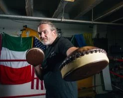 TITLE Boxing Retro Old School Punch Mitts -Boxing Shop ROSPMBR 4