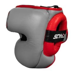 SCYntz Leather Headgear -Boxing Shop SCYHG GR BK 3