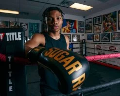 TITLE Boxing Sugar Ray Leonard Leather Bag Gloves -Boxing Shop SRLBG 2 1