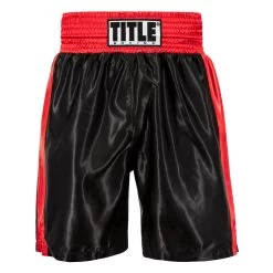 TITLE Boxing Edge Boxing Trunks 2.0 -Boxing Shop TBTC2 BK RD 2