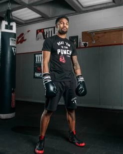TITLE Boxing Beat Em To The Punch Tee -Boxing Shop TBTS204BK 1