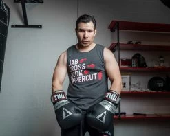 TITLE Boxing Jab Cross Muscle Tee -Boxing Shop TBTS212DGR 2