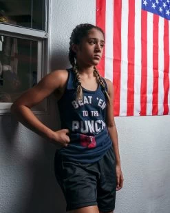 TITLE Boxing Beat Em To The Punch Women's Tank -Boxing Shop TBWTS204NV 1