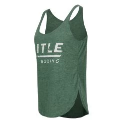 TITLE Boxing Women's Striped Wordmark Cropped Tank -Boxing Shop TBWTS216 GN 3