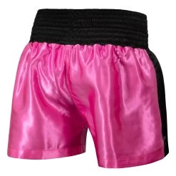 TITLE Boxing Professional Women’s Satin Striped Boxing Trunks -Boxing Shop TPBTW2 PK BK 3