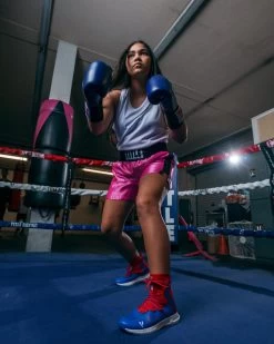 TITLE Boxing Professional Women’s Satin Striped Boxing Trunks -Boxing Shop TPBTW2PK 2