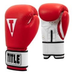 TITLE Premier Leather Super Bag Gloves 2.0 -Boxing Shop TSBG2 RD WH 002