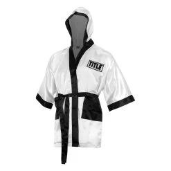 TITLE Boxing Fingertip Robe -Boxing Shop TSRF2 WH BK 2