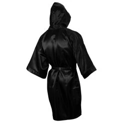 TITLE Boxing Full Length Robe -Boxing Shop TSRFL BK 3