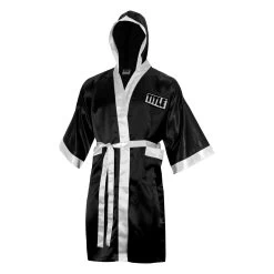 TITLE Boxing Pro Full Length Robe 3.0 -Boxing Shop TSRFL3 BK WH 2