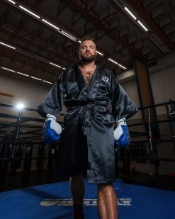 TITLE Boxing Pro Full Length Robe 3.0 -Boxing Shop TSRFL3BK 3