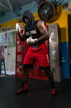 TITLE Boxing Dual Stripe Sweat Shorts -Boxing Shop TTSV4RDBK 11223279 dd40 4e1d 9fc8 96b28d6cd2ca