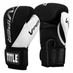 Viper By TITLE Boxing Strike Bag Gloves 2.0 -Boxing Shop VSBG2 BK WH 002