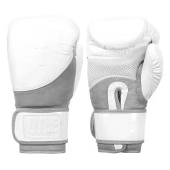 TITLE White Boxing Training/Sparring Gloves