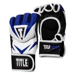 TITLE MMA Command Pro Fight Gloves -Boxing Shop XMCPFG BL WH 002