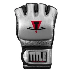 TITLE MMA Menace Metallic Training Gloves -Boxing Shop XMMTG SV BK 003