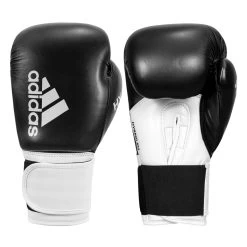 Adidas Hybrid 100 Boxing Gloves -Boxing Shop adih100 bk wh 001 2