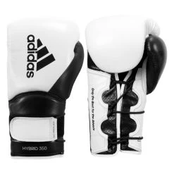 Adidas Hybrid 350 Elite Training Gloves 17 Adidas Hybrid 350 Elite Training Gloves -Boxing Shop adih350tg wh bk 1 1