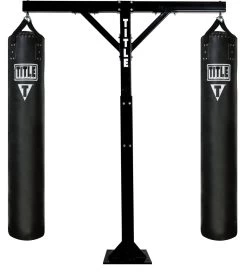 TITLE Boxing Adjustable Heavy Duty Double Bags Stand 9 TITLE Boxing Adjustable Heavy Duty Double Bags Stand -Boxing Shop ahdhsd 1 2 1 1