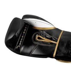 TITLE Boxeo Mexican Leather Training Gloves Quatro -Boxing Shop batge4 bk wh 5 1 1