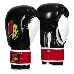 BOOM BOOM Boxing Silencer Youth Bag Gloves -Boxing Shop bbybgs bk wh rd 02