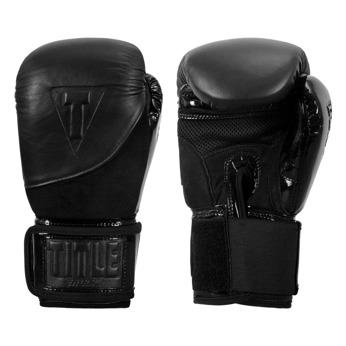 TITLE Black Blitz Fit Boxing Gloves 3 TITLE Black Blitz Fit Boxing Gloves
