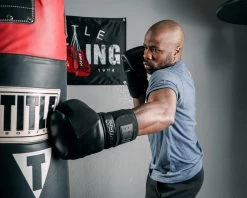 TITLE Black Phantom Bag Gloves -Boxing Shop bkpbg bk 3