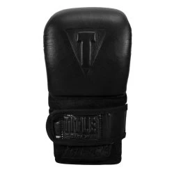 TITLE Black Old School Leather Pro Bag Gloves -Boxing Shop bktbg 003