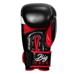 TITLE Boxing Leather Big League Bag Gloves -Boxing Shop blbg2 bk rd 04