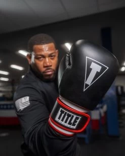 TITLE Boxing Leather Big League Bag Gloves -Boxing Shop blbg2 bk rd wh 1 2